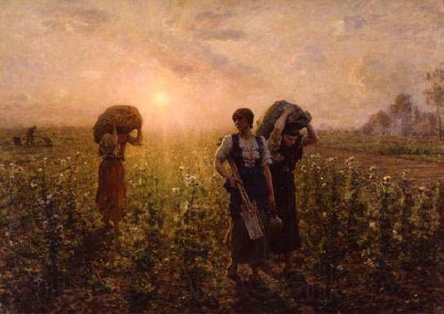 Jules Breton The End of the Working Day Spain oil painting art